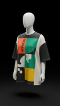 Camiseta oversized con estampado gráfico